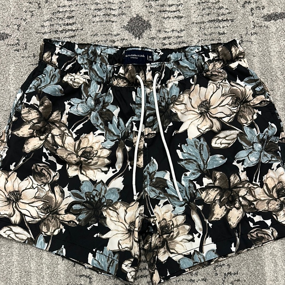 Abercrombie & Fitch Black and Blue SWIM Shorts